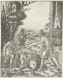 Vulcain forge des flèches et des ailes pour l