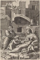 La Sainte Famille avec le jeune Saint Jean-Baptiste (La Madone de la longue cuisse)