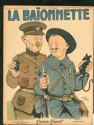 Couverture de "La Baionnette", Satirique en Couleurs
