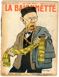 Couverture de "La Baionnette", satirique en couleurs