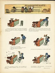 Illustration de Marcel Capy dans Le Rire, 30/03/12 - Musicothérapie - Musique, Piano
