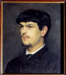 Portrait du compositeur français Claude Debussy