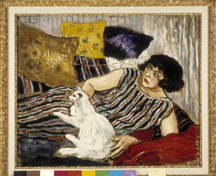Suzanne Valadon et son chat