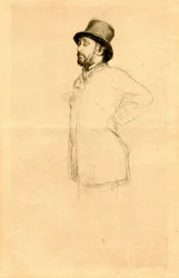 Edgar Degas au chapeau