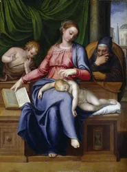 Madonna del silenzio (Vierge et enfant avec Jean-Baptiste enfant)