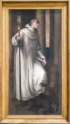 Saint Bernard écrasant un démon