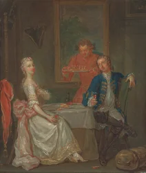 Une conversation à dîner