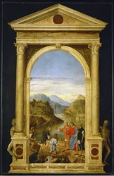 Jésus appelle les fils de Zébédée, Jacques et Jean (bois de peuplier)