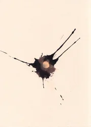Blot 2, 2018 (encre et eau de Javel sur papier)