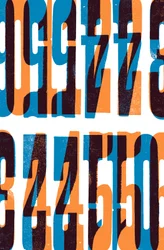 Numbers, 2014 (impression typographique sur bois)