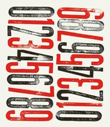 Numbers, 2014 (impression typographique sur papier)