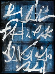 Texto #15, 2020 (collage, technique mixte sur toile)