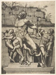 Laocoon et ses fils attaqués par des serpents, vers 1515-27