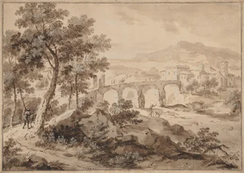 Paysage avec pont