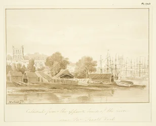 Vue sud de la cathédrale de Bristol