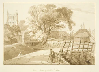 Vue de la Cathédrale de Bristol depuis Mansfield