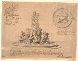 Esquisse pour un monument à Frédéric V à Amalienborg