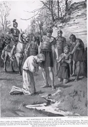 Le martyre de saint Alban, illustration tirée de l