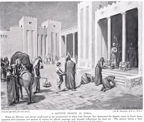 Prince hittite en Syrie, illustration tirée de "Hutchinson