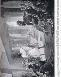 Joseph devant Pharaon, vers 1920 (lithographie)