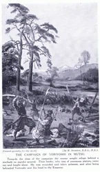 La campagne de Yoriyoshi à Mutsu (lithographie)