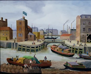 Entrée du quai du canal de Regent