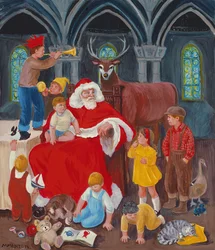 Père Noël la veille de Noël