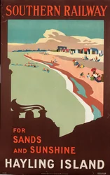 Hayling Island, affiche publicitaire pour Southern Railway