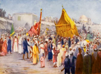 Retour du Hajj de La Mecque à Damas