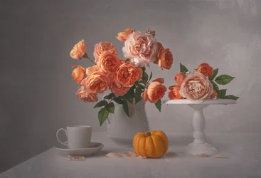 Nature morte aux roses d