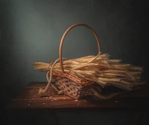 Panier de blé doré