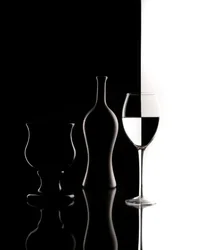 Contraste du verre à carreaux