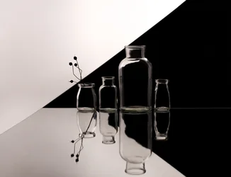 Élégants reflets de verre