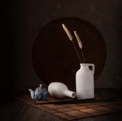 Nature morte au thé japonais