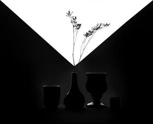 Nature morte géométrique minimaliste