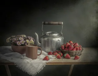 Nature morte rustique matinale