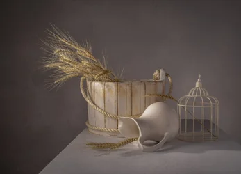 Nature morte rustique au blé