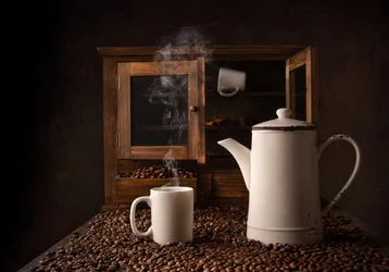 Un café du matin tout chaud