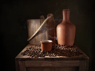 Café rustique à la vapeur