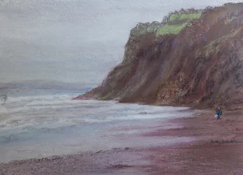 Falaises à Shaldon, S/Devon