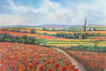 Champ de coquelicots de Cotswold, 2022