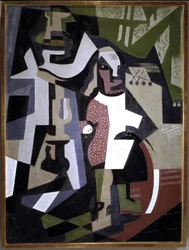 Composition avec un personnage
