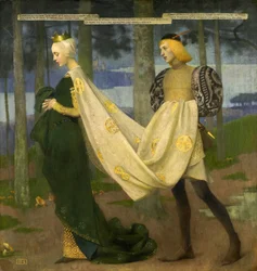 La reine et le page (« Il était une fois un roi » de Heinrich Heine), collection privée