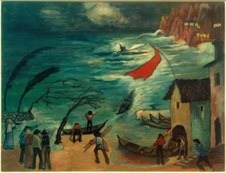 Pêcheurs dans la tempête