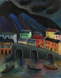 Pêche nocturne à Ascona, années 1920-1930