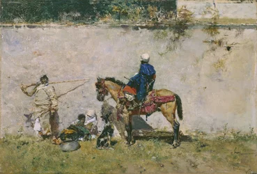 Orientalisme : une famille marocaine au bord de l