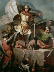 Le comte Bérenger III levant l