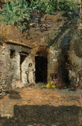 Grottes des Gitans, Grenade, vers 1871