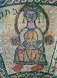 Panneau du zodiaque : le signe zodiacal de la Vierge