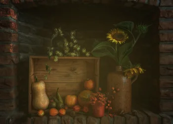 Nature morte rustique d